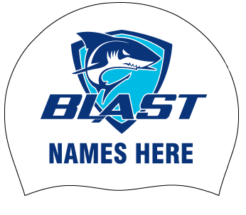 Blast Aquatics name caps (2 pack)