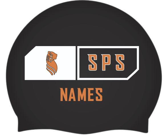 South Pasadena Sea Tigers name swim caps (2 pack)