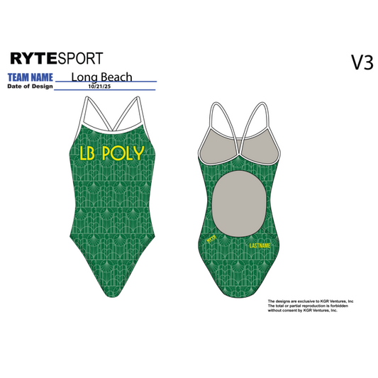 Long Beach Poly Swim Female Suit