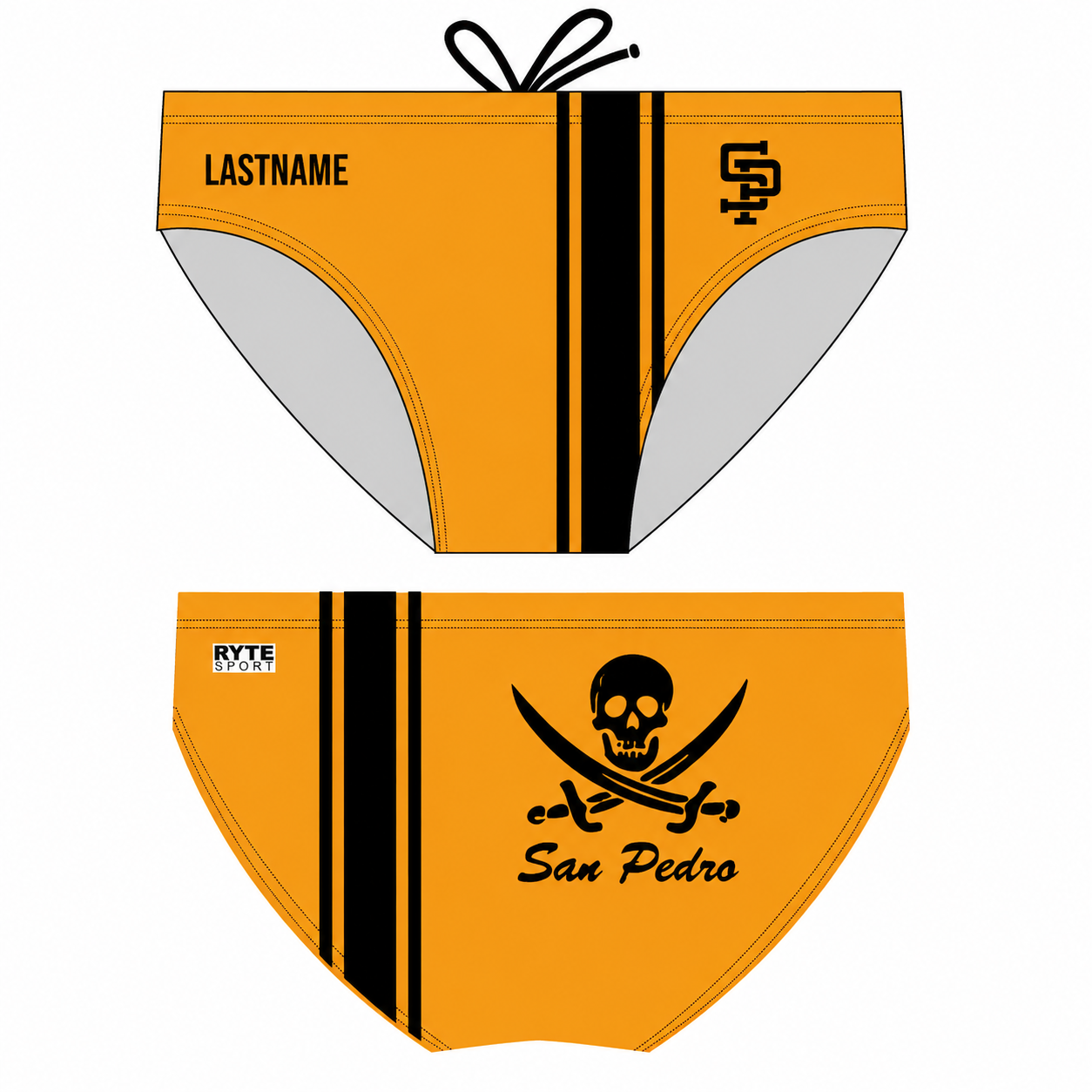 San Pedro High School Custom Water Polo Brief