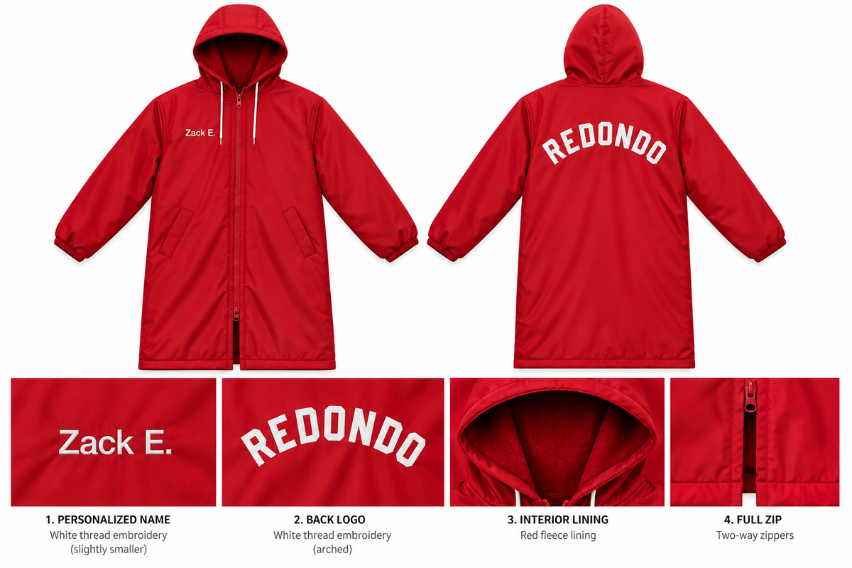 Redondo Beach High School Custom Swim Parka