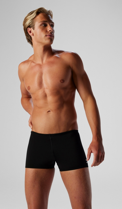 Speedo Men's Solid Square leg Black