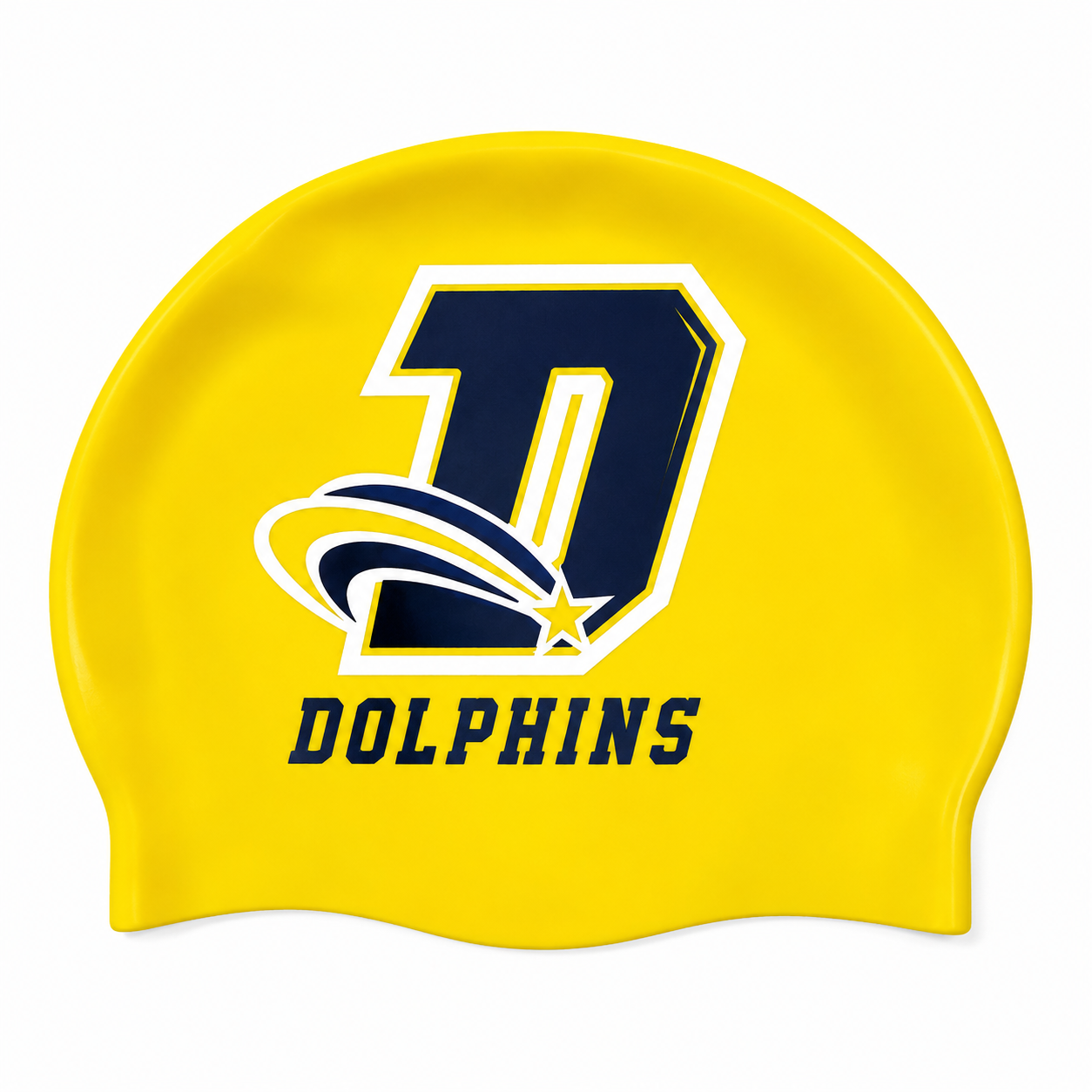 Dolphins Silicone Swim Cap